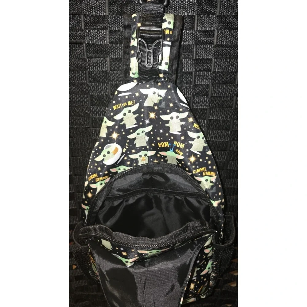 Grogu Baby Yoda Crossbody Sling Backpack Star Wars The Mandalorian Unique Custom